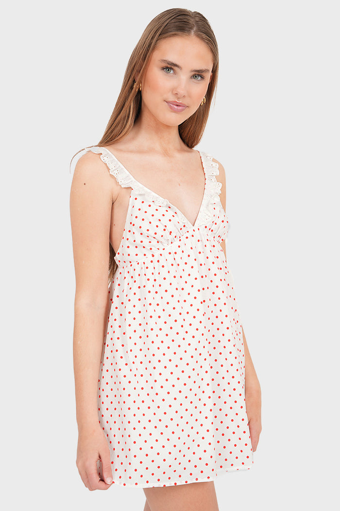 "Bambi” dress white