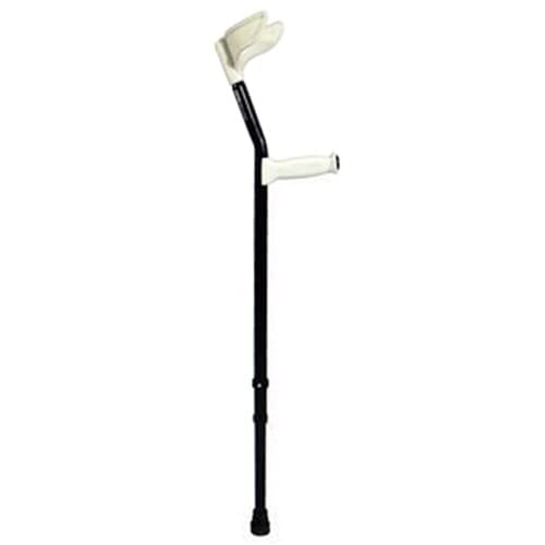 Bariatric Elbow Crutch: close-up of handle and cuff, highlighting the comfortable grip and supportive arm cradle.