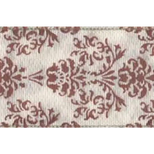 Baroque Floral Wired Ribbon - (Recycled) - Single Roll