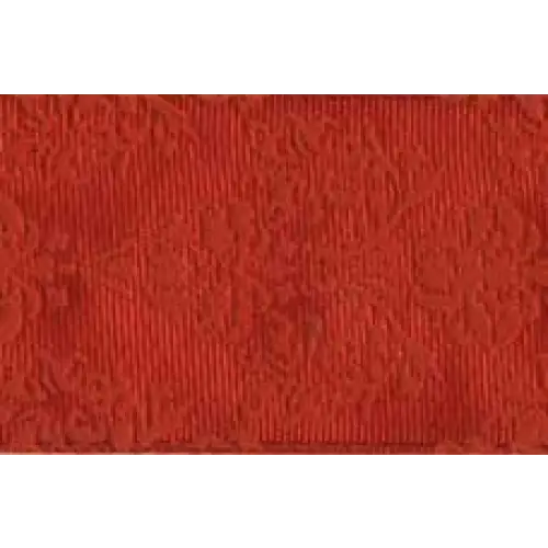 Baroque Floral Wired Ribbon - (Recycled) - Single Roll / Red