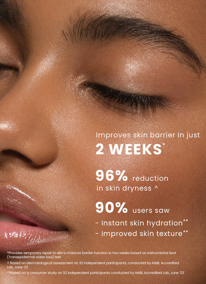Hyphen Barrier Repair Moisturizer 100ml - clinical results, 96% reduction in skin dryness in two weeks