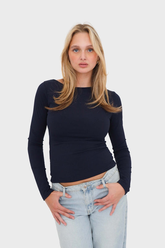 "Basic" top navy