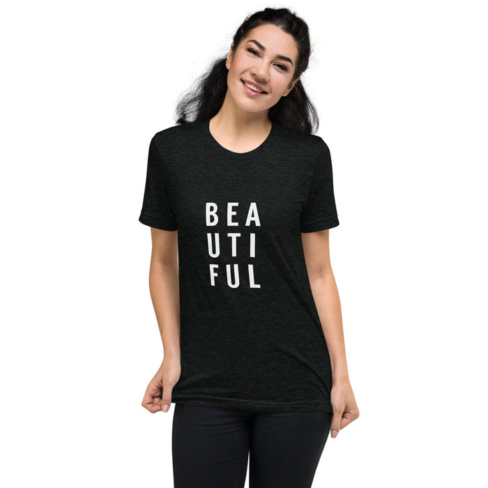 BEAUTIFUL Women's Graphic Tee - Bloom Seventy Seven
