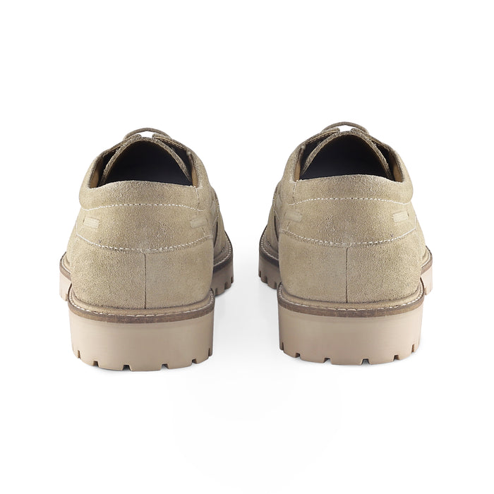 Beckenham Suede Casual Apron Front Shoes - Sand