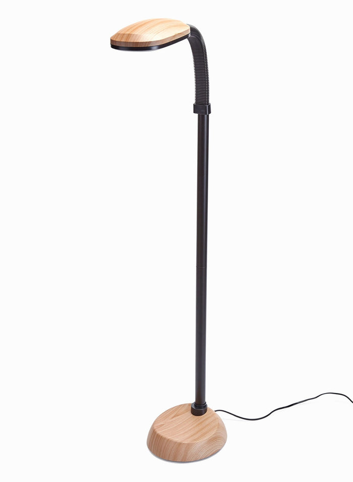 Beech Effect LED Floor Lamp
