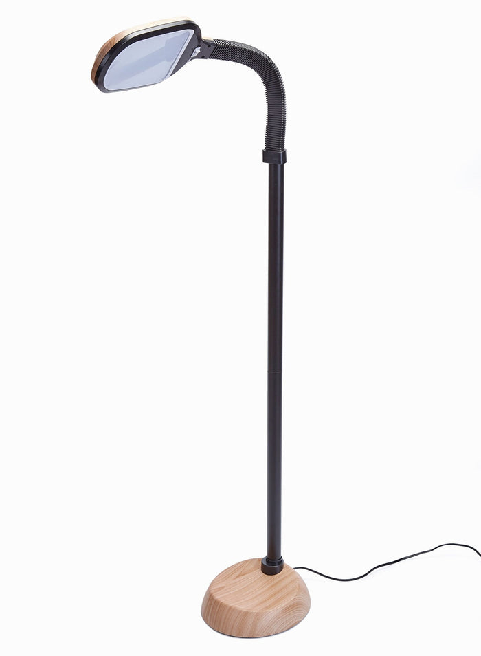 Beech Effect LED Floor Lamp