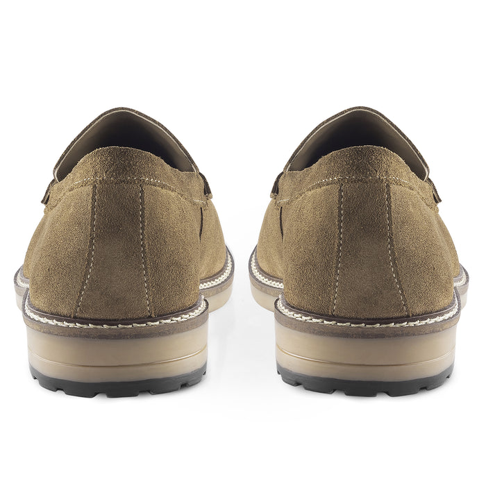 Belmont Suede Penny Loafers - Brown