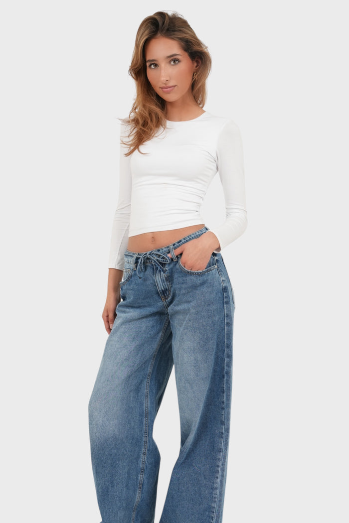 "Belt" jeans blue