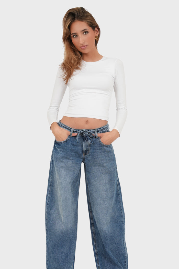 "Belt" jeans blue