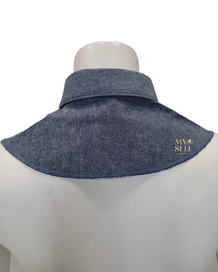 Blooks Pink 9142 Chambray Denim Pointed Collar with Extension myselflingerie.com