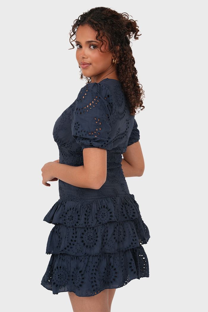 "Blossom" dress navy