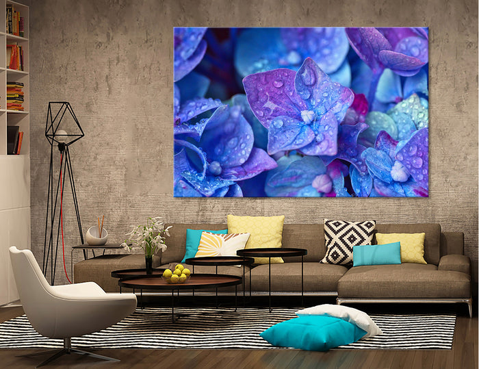 Blue Flowers Canvas Print #7542