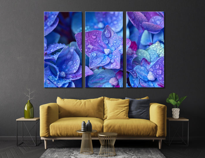 Blue Flowers Canvas Print #7542