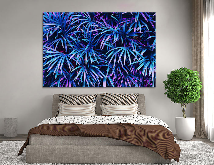 Blue leaves Canvas Print #7527