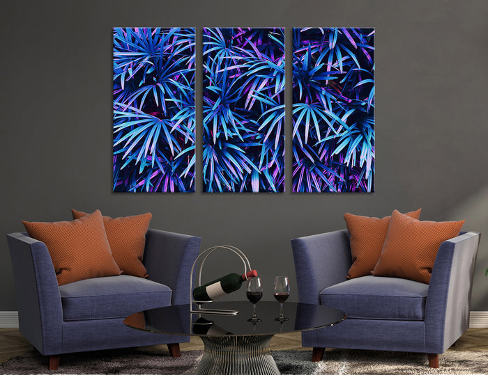 Blue leaves Canvas Print #7527