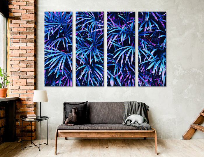 Blue leaves Canvas Print #7527