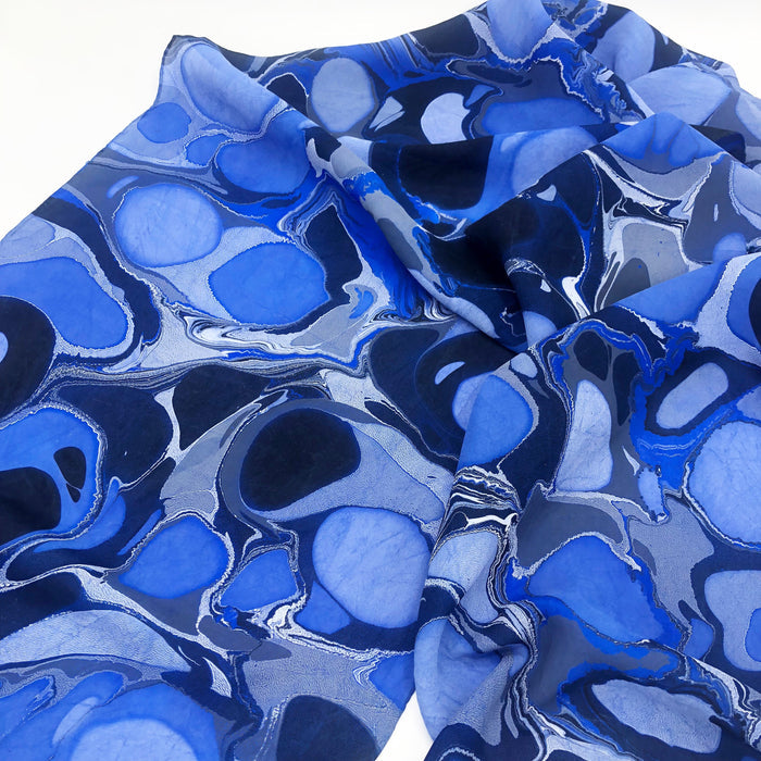Blue Leopard Medium Scarf - No One Alike