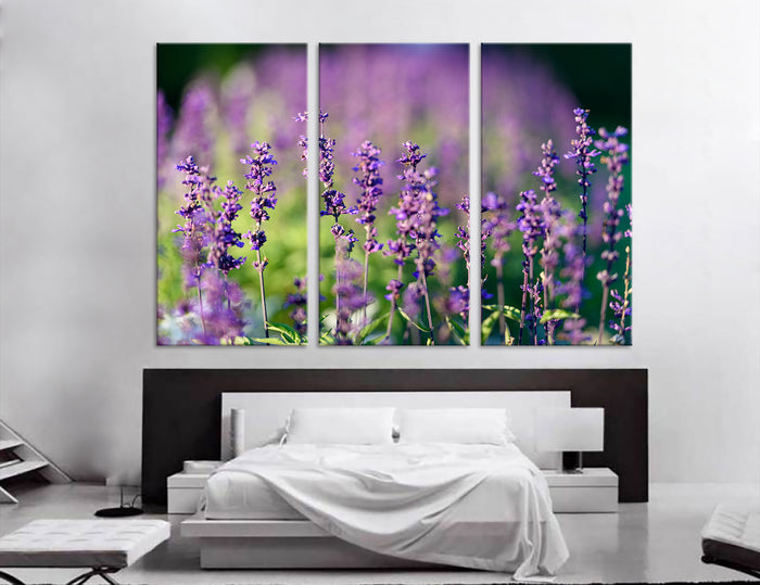 Blue Wildflowers Canvas Print #7520