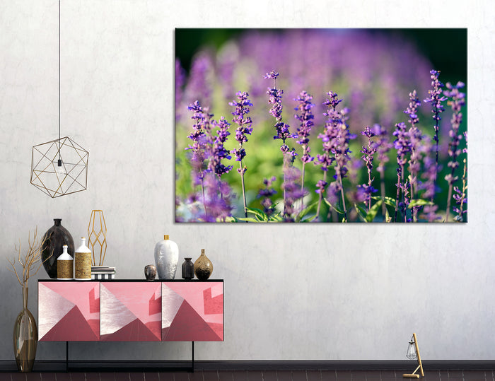 Blue Wildflowers Canvas Print #7520