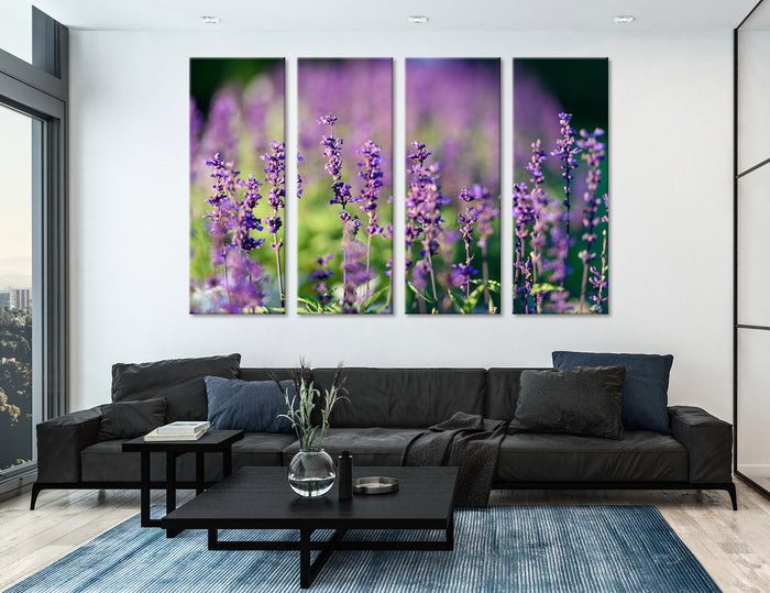 Blue Wildflowers Canvas Print #7520