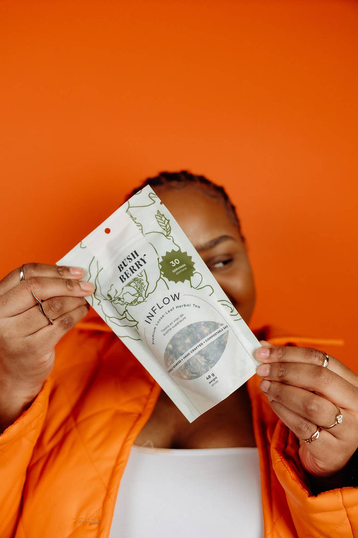 BLUSH BERRY Organic Inflow Tea for Monthly Rhythm | Loose Leaf