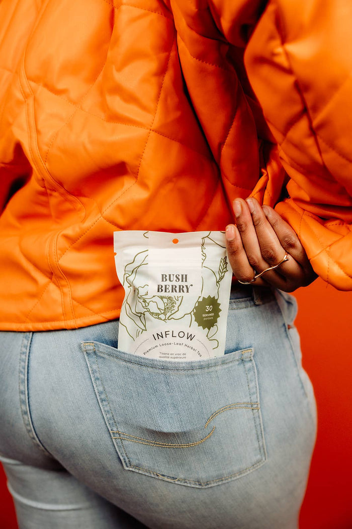 BLUSH BERRY Organic Inflow Tea for Monthly Rhythm | Loose Leaf