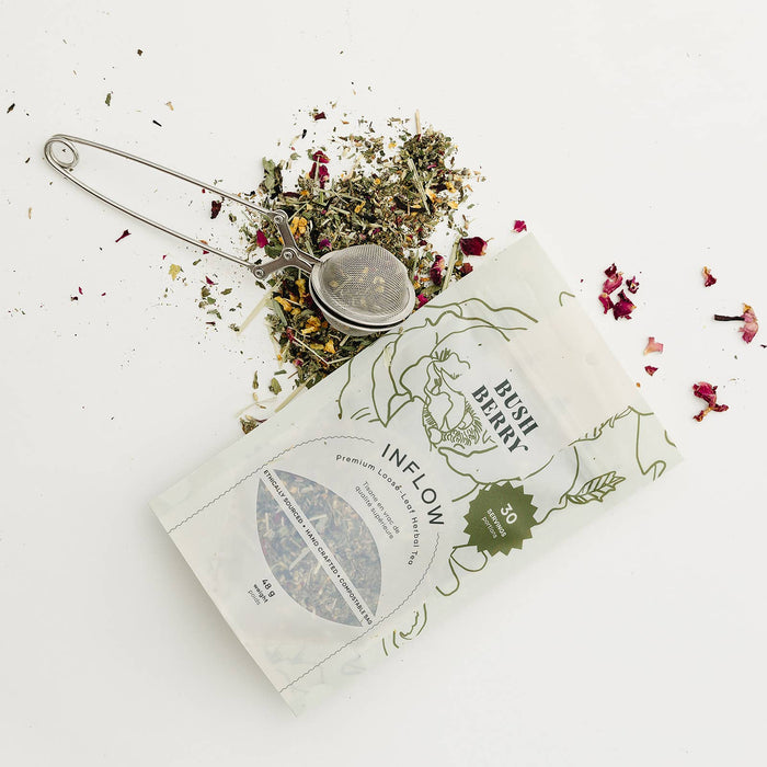 BLUSH BERRY Organic Inflow Tea for Monthly Rhythm | Loose Leaf