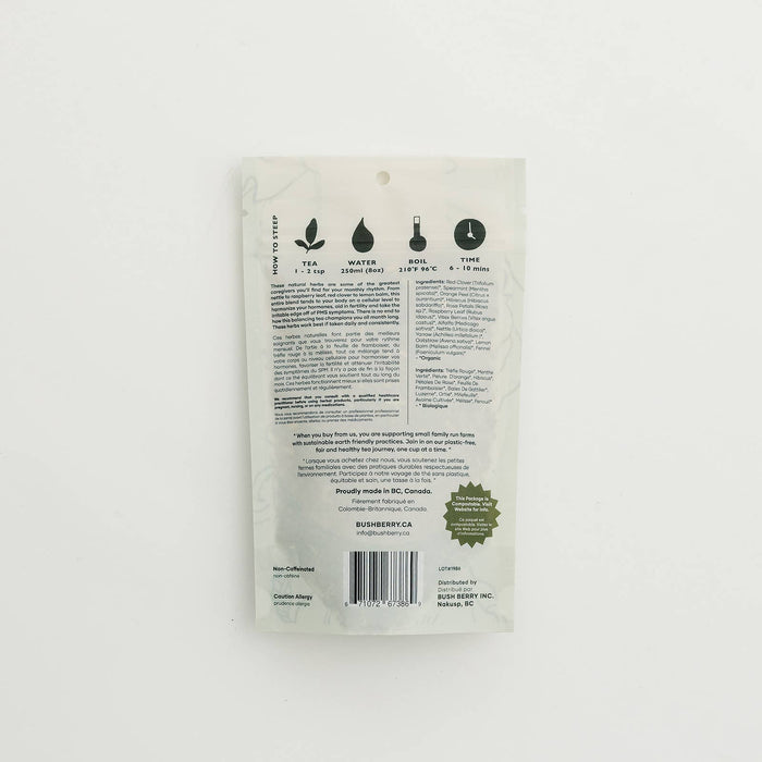 BLUSH BERRY Organic Inflow Tea for Monthly Rhythm | Loose Leaf