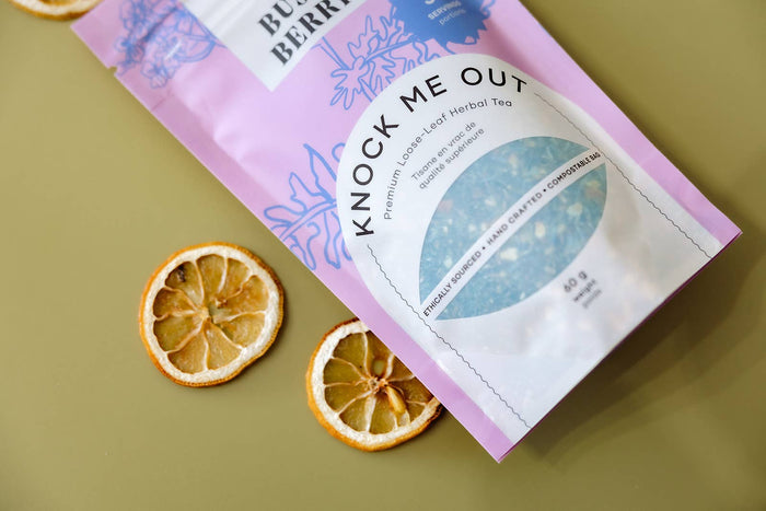 BLUSH BERRY Organic Knock Me Out Tea | With Valerian Root