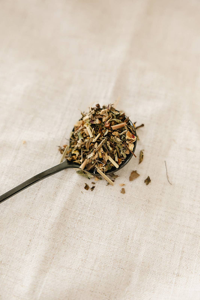 BLUSH BERRY Organic Lemon Ginger Tulsi Loose Leaf Tea