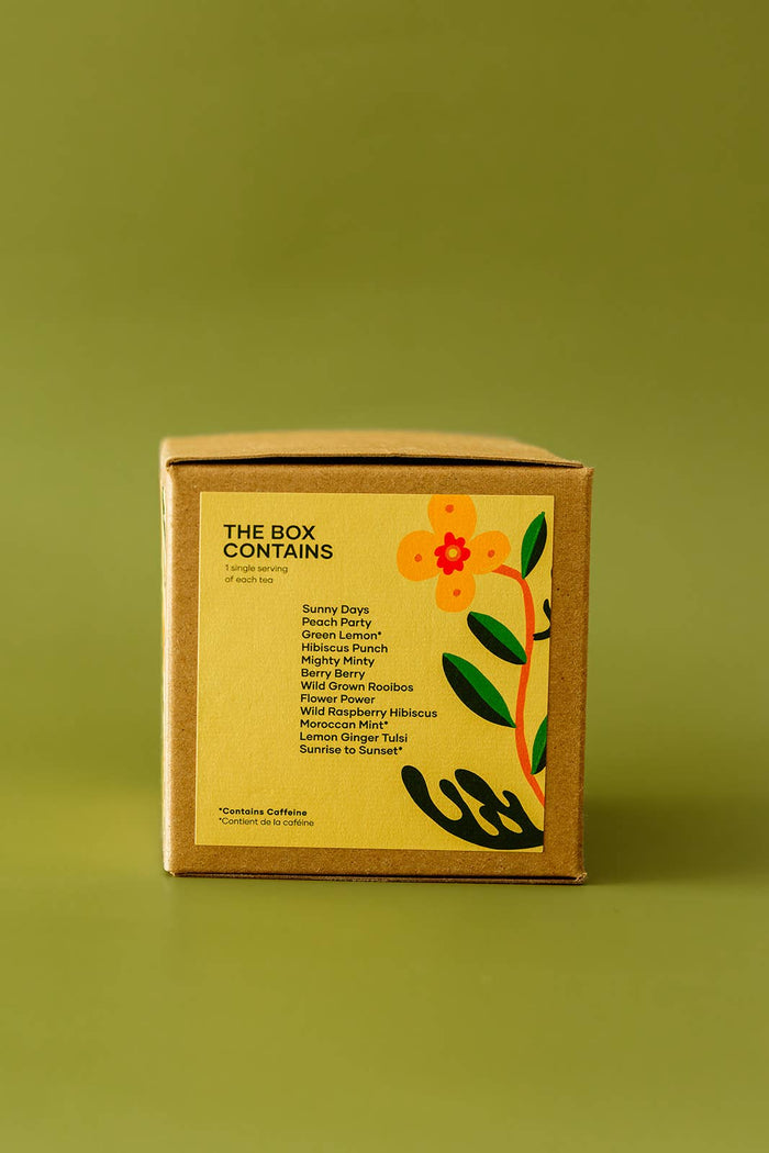 BLUSH BERRY Sip The Summer | Tea Sampler (12 Single Servings Tea)