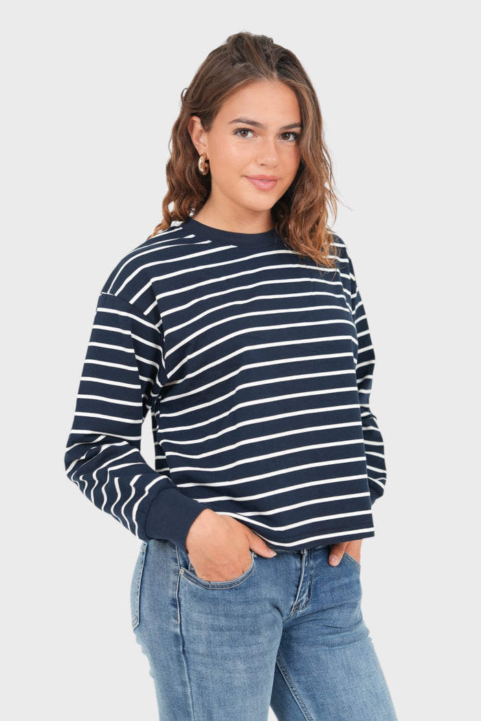 "Boat" top navy