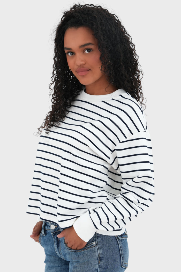 "Boat" top white