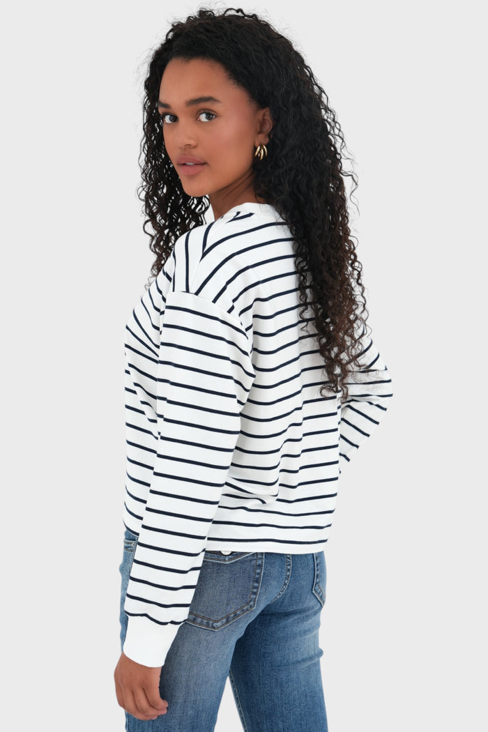 "Boat" top white