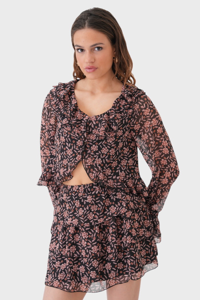 "Boho" blouse brown