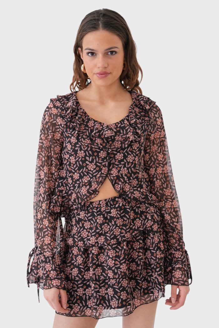 "Boho" blouse brown