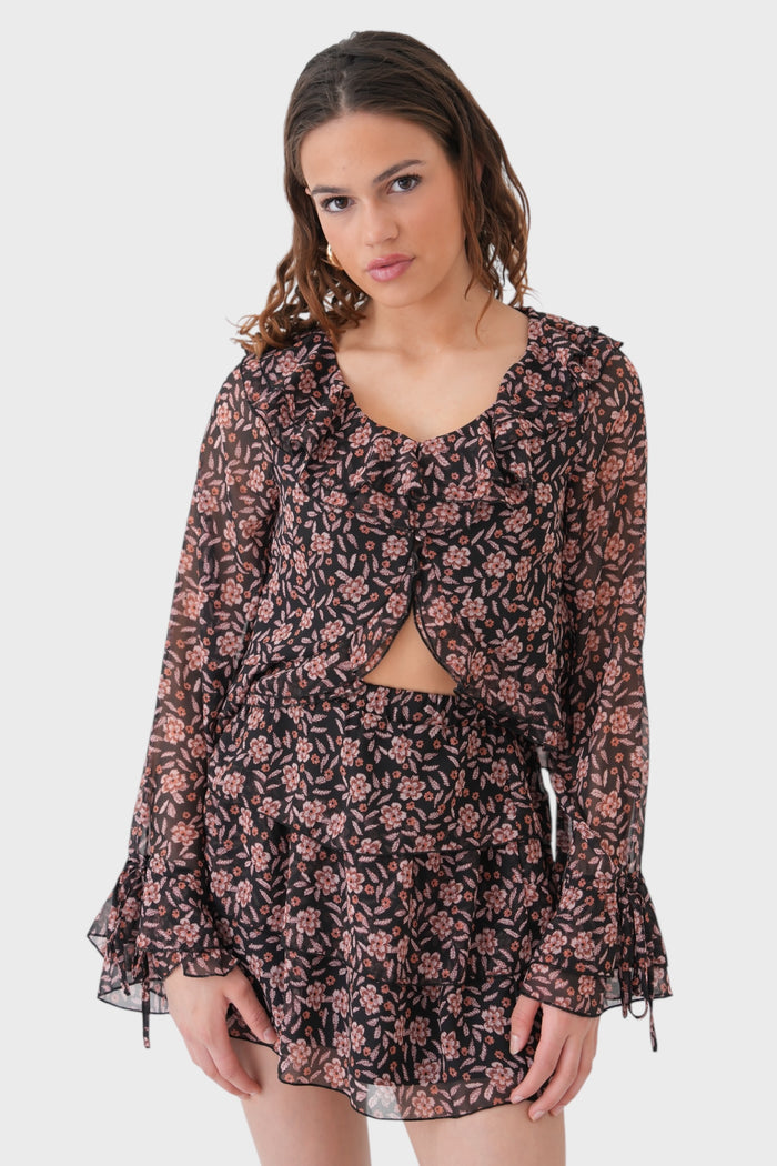 "Boho" blouse brown