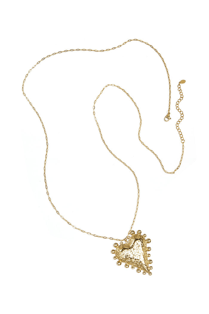 "Bold heart" necklace