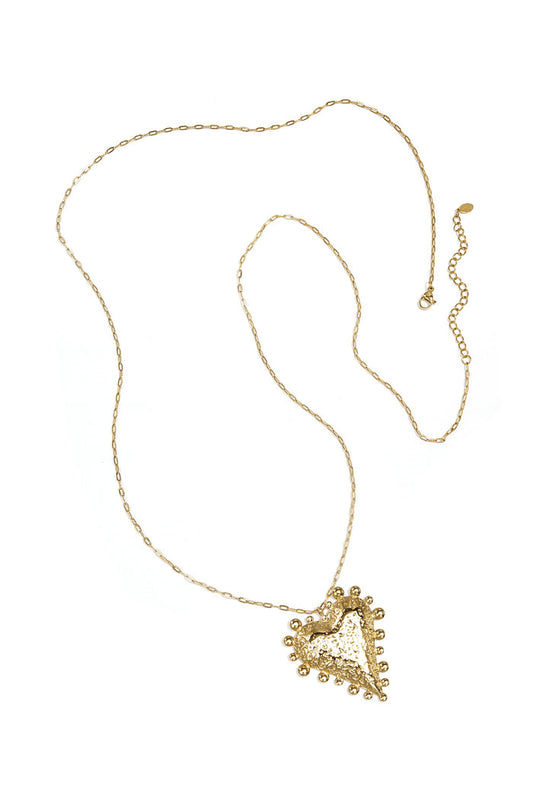 "Bold heart" necklace