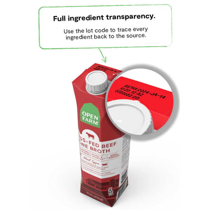 Open farm ingredient tranparency.