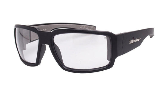 Bomber Boogie ANSI Z87 safety glasses with clear lens and matte black frame