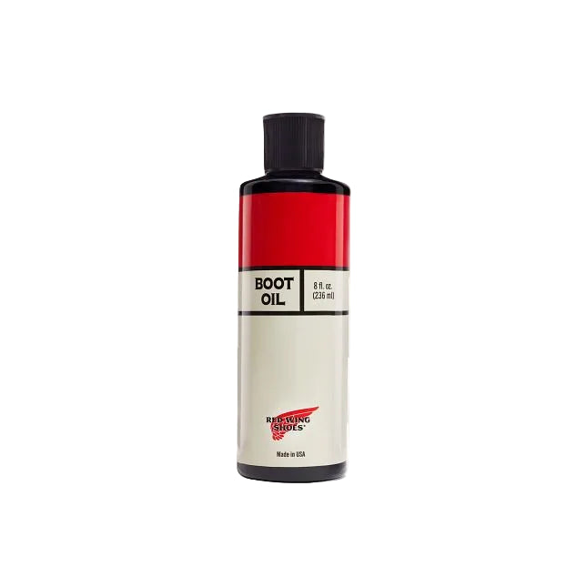 Red Wing boot oil for conditioning and preserving oil tanned leather work boots
