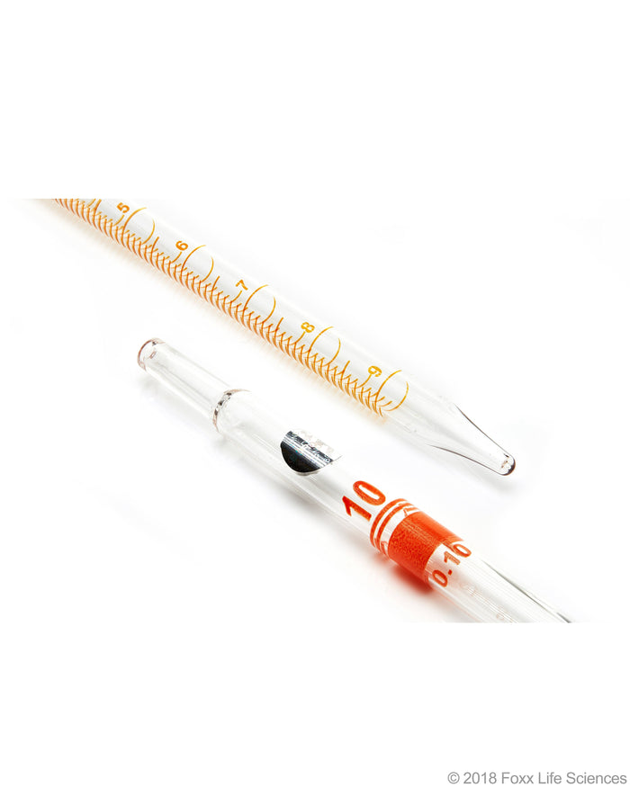 Borosil Graduated Serological pipettes - 3.3 Borosilicate - CS/10 - 10mL - SolventWaste.com