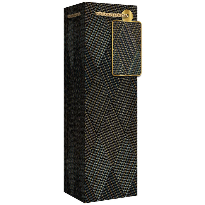Bottle Tote - Abstract Argyle - 6 Count - GBB247