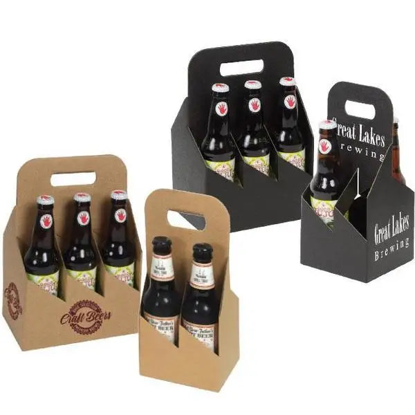 Bottle/Beer Carriers (12 oz bottle) - Open Style Corrugated - 30/ctn - Mac Paper Supply