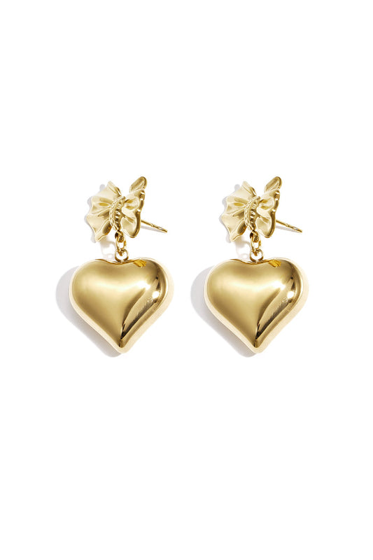 "Bow" heart earrings