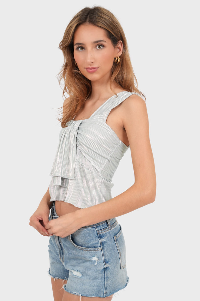 "Bow" top light blue