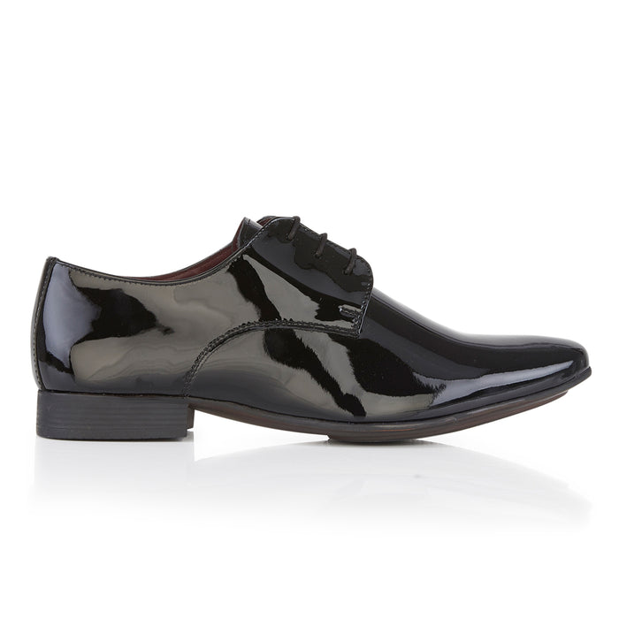 Bowler Patent Leather Double Monk Shoes - Black