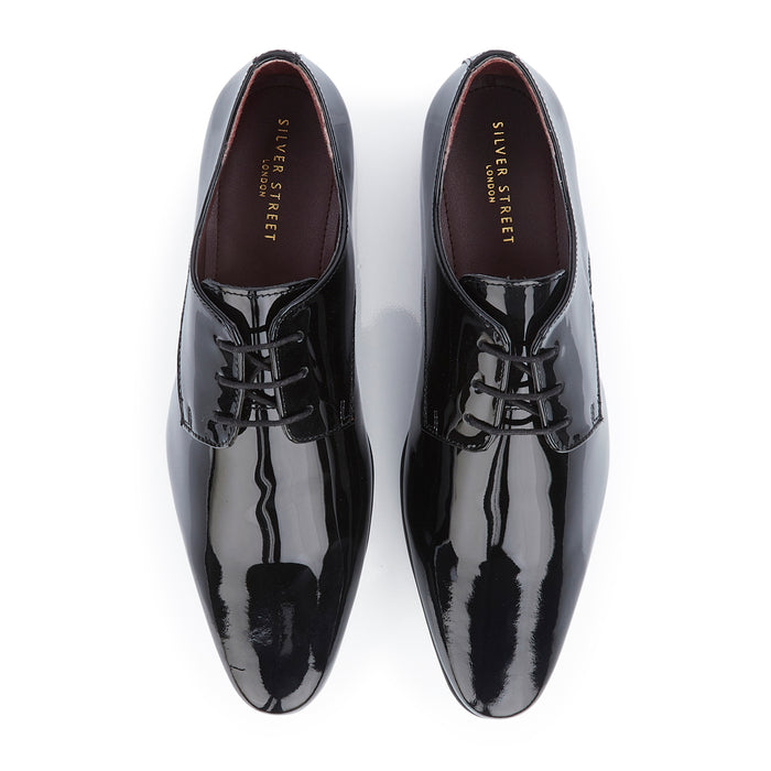 Bowler Patent Leather Double Monk Shoes - Black