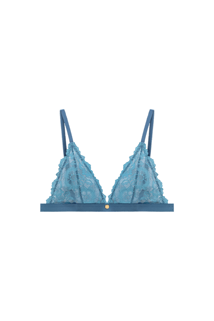 triangel bralette lichtblauw kant
